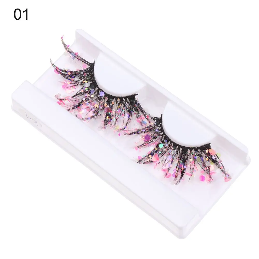 Sequin Glitter Powder Natural Makeup Supplies Nude Makeup Fake Lashes 3D False Eyelashes