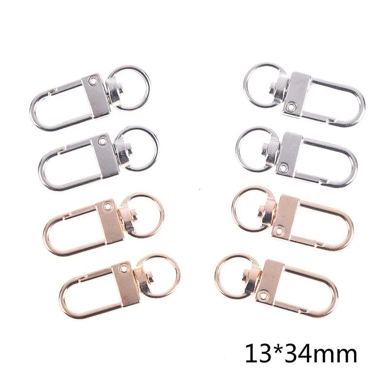 10/20pcs Snap Lobster Clasp Hooks Silver，Gold Plated DIY Jewelry Making Findings For Keychain Neckalce Bracelet Supplies