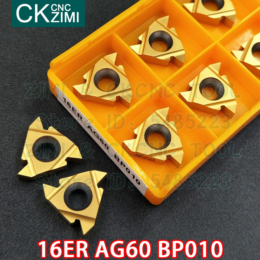 16ER AG60 BP010 insertos de carburo de rosca externa inserta herramientas Herramientas de roscado de Metal CNC torno de inflexión de herramientas de corte de acero