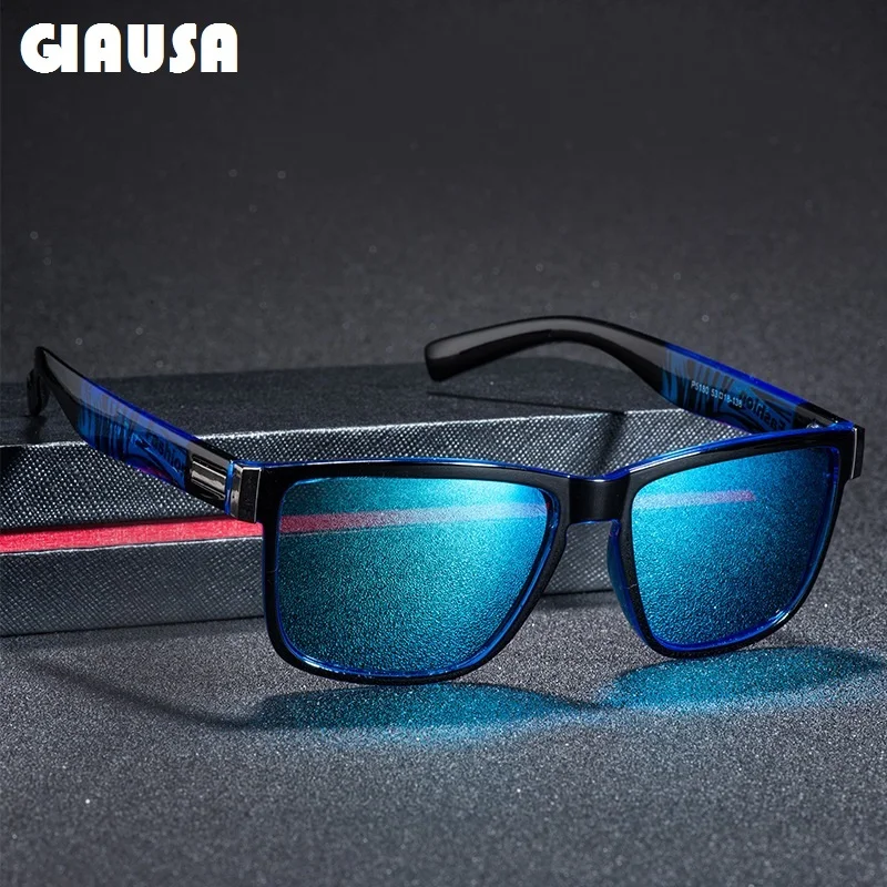 Fashion Square Polarized Sunglasses Men Women Cozy Anti-glare Driving Fishing Sunglasses Gorgeous Pattern Brand Designer Eyewear