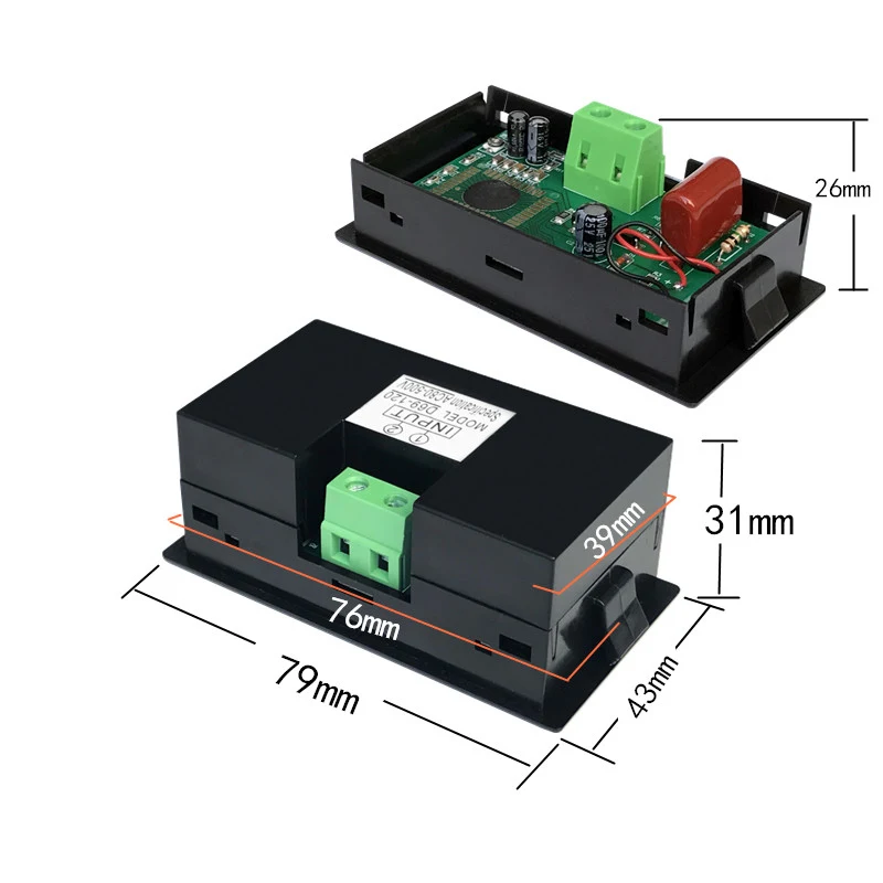 AC 80-500V LCD Digital Voltmeter Voltmeter Voltmeter Tool 2-Wire Backlit Display Voltage Measuring Instrument