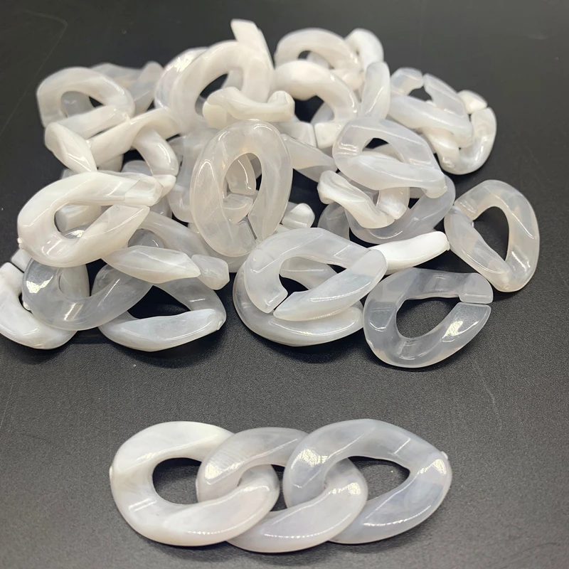 Nuovo 20 pcs/16x22mm Acrilico Maglie Della Catena di FAI DA TE Accessori di Fascino per Monili Che Fanno