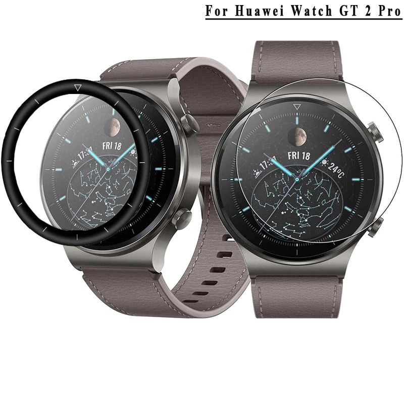 2 uds cobertura completa 3D curvado/vidrio templado/HD película protectora de pantalla de TPU transparente para Huawei Watch GT 2 Pro GT2 Pro GT 2pro
