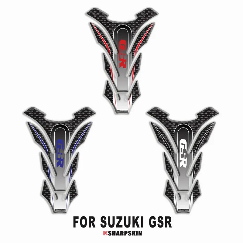 

Motorcycle 3D fuel tank pad sticker protective decorative decal FOR SUZUKI GSR Fishbone Protective Decals