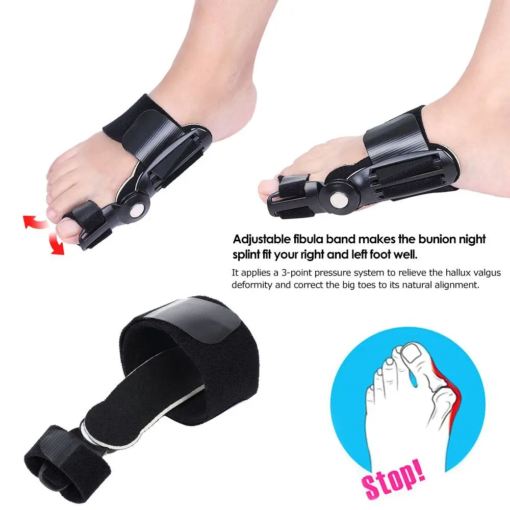 1PC ปรับ Big Toe Corrector Bunion Splint Hallux Straightener ฟุตปวดบรรเทาบรรเทาเท้า Care เครื่องมือ Dropshipping