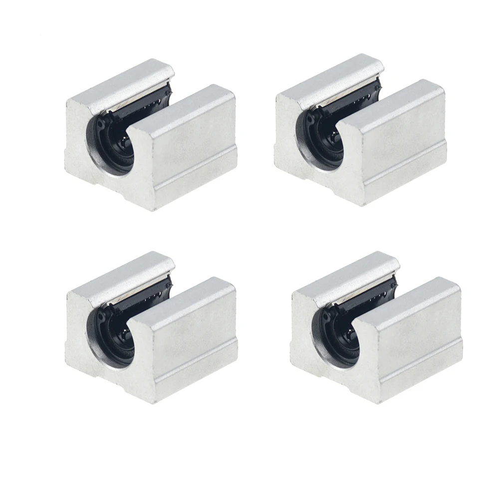 4pcs/lot SBR16UU SBR12UU SBR13UU SBR20UU Linear Ball Bearing Block CNC Router SBR12 SBR16 SBR20 linear guide 3D