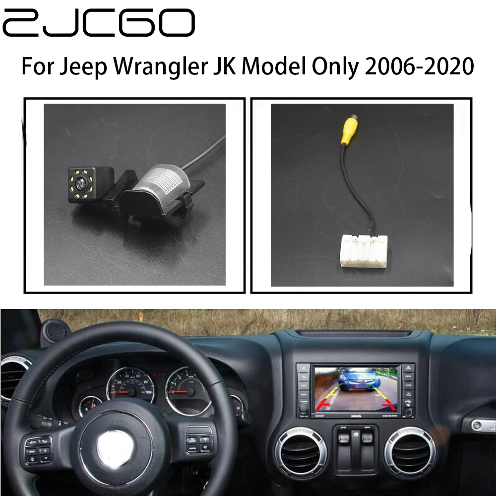 ZJCGO Car Rear View Reverse Back Up Parking Camera for Jeep Wrangler JK Model Only 2006-2020