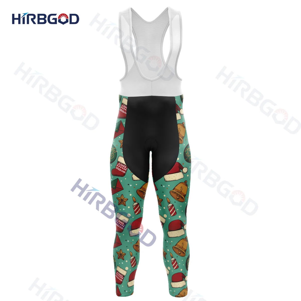 

Брюки HIRBGOD мужские с принтом колокольчиков, удобные дышащие спортивные штаны из полиэстера, с надписью Merry Christmas, 2022