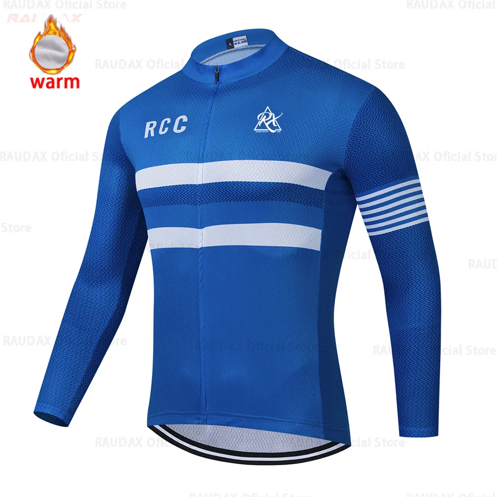 

Rcc 2021 Winter Thermal Fleece Jacket Cycling Jersey Long Sleeve Ropa Ciclismo Hombre Bicycle Wear Bike Clothing Maillot Ciclism