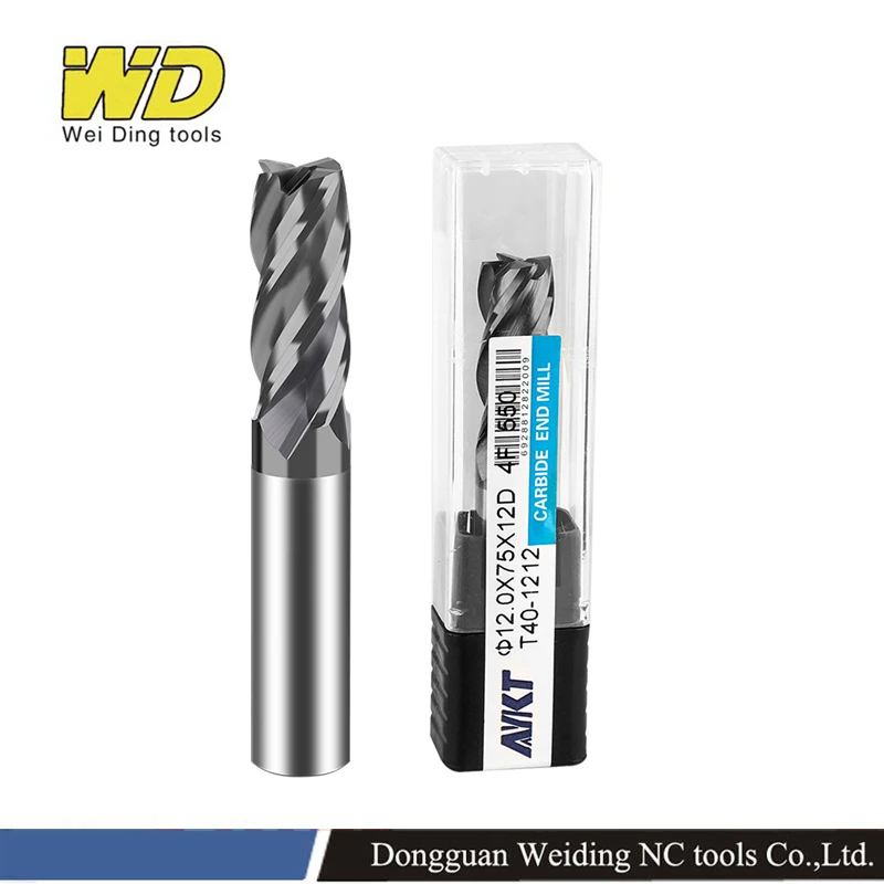 END MILL 1mm 2mm 3mm 4mm 5mm 6mm -20mm end milling cutter 4 flutes carbide milling cutter  HRC55 Cutting tools