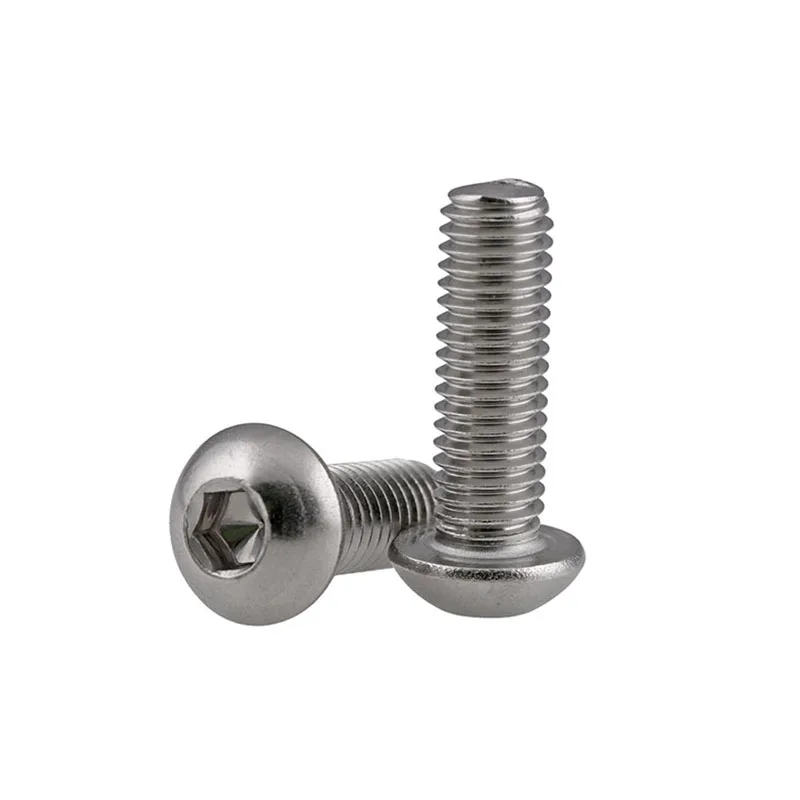 Tornillos hexagonales de cabeza de botón, tornillos Allen A4 de acero inoxidable 316 de grado marino, 8-50mm, DIN7380, M3, M4, M5, M6, 10 y 20 Uds.