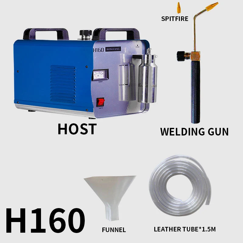 H160/H180 Flame Polishing Machine 220V Welder Machine Plexiglass Acrylic Hydrogen Electrolysis Water Welding Machine