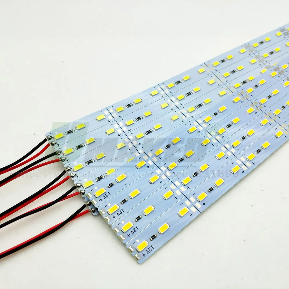 10pc DC12V 20/30/50cm LED Bar Lights High Brightness Rigid Strip SMD 5630/5730 Fluorescent Energy Save Counter Line Lamp DIY