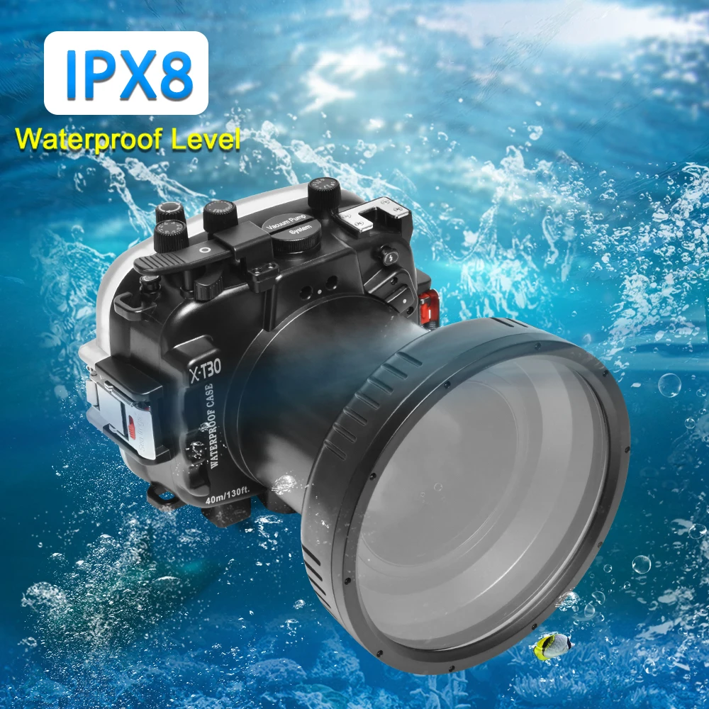 IPX68 Waterproof Housing Cam Case For Fujifilm XT-30 16-55mm Digital Camera Diving Case Underwater Transparent Waterproof Cover