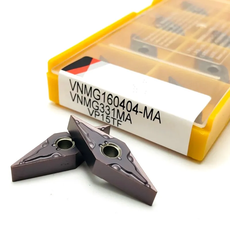 Inserto in metallo duro VNMG160404 MA VP15TF UE6020 utensile per tornitura di metalli esterni ad alta precisione utensile per tornio parti di macchine CNC utensile per tornitura
