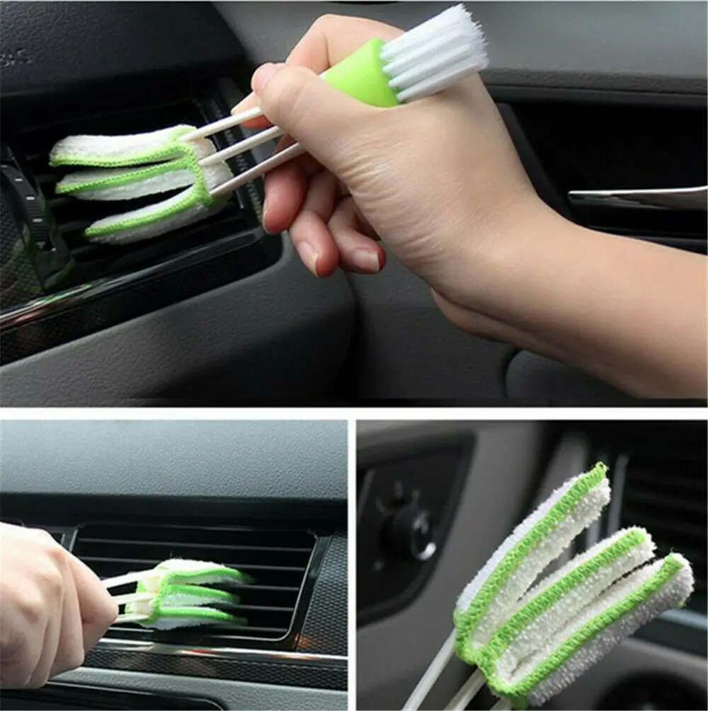 Car Air Conditioner Vent Brush Microfibre Auto Grille Cleaner Auto Detailing Blinds Duster Brush Car-styling Auto Accessories