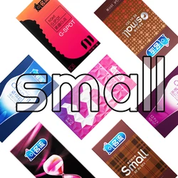 Personage Small Size 45mm/49mm Diameter Condom Natural Latex Smooth Granules Lubricated Contraception Condoms for Men LF-071