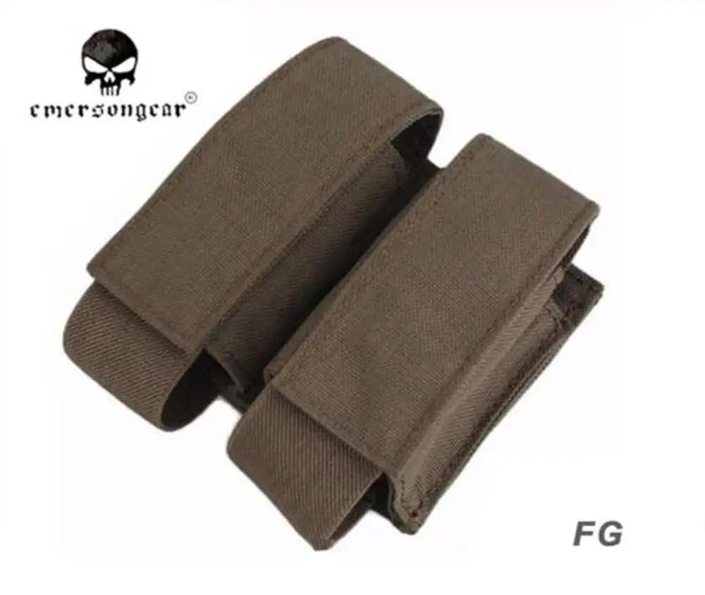 Emersongear-LBT Style Double Pouch Combat Molle Magazine Pouch, AOR2 EM6366, 40mm