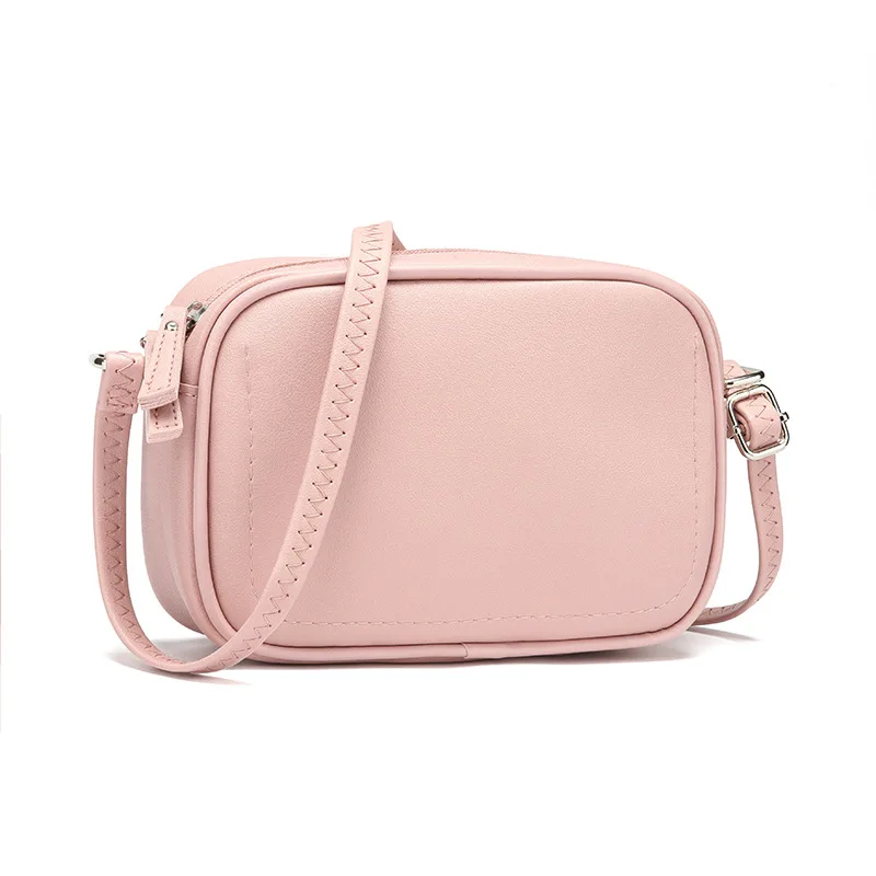 Simple Style Crossbody Bag Purse For Women Small Solid Color Shoulder Bag Clutch Pu Leather Messenger Handbag Totes Pack