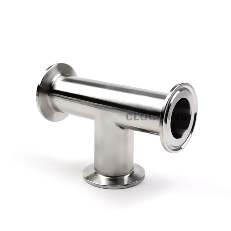 OD19mm-102mm (3/4 "-4") الفولاذ المقاوم للصدأ SS304/316L الصحية 3 طريقة المحملة الطويق 1.5 "2" 3 "4" OD50.5-119MM صالح 1.5 "-4" ثلاثي المشبك