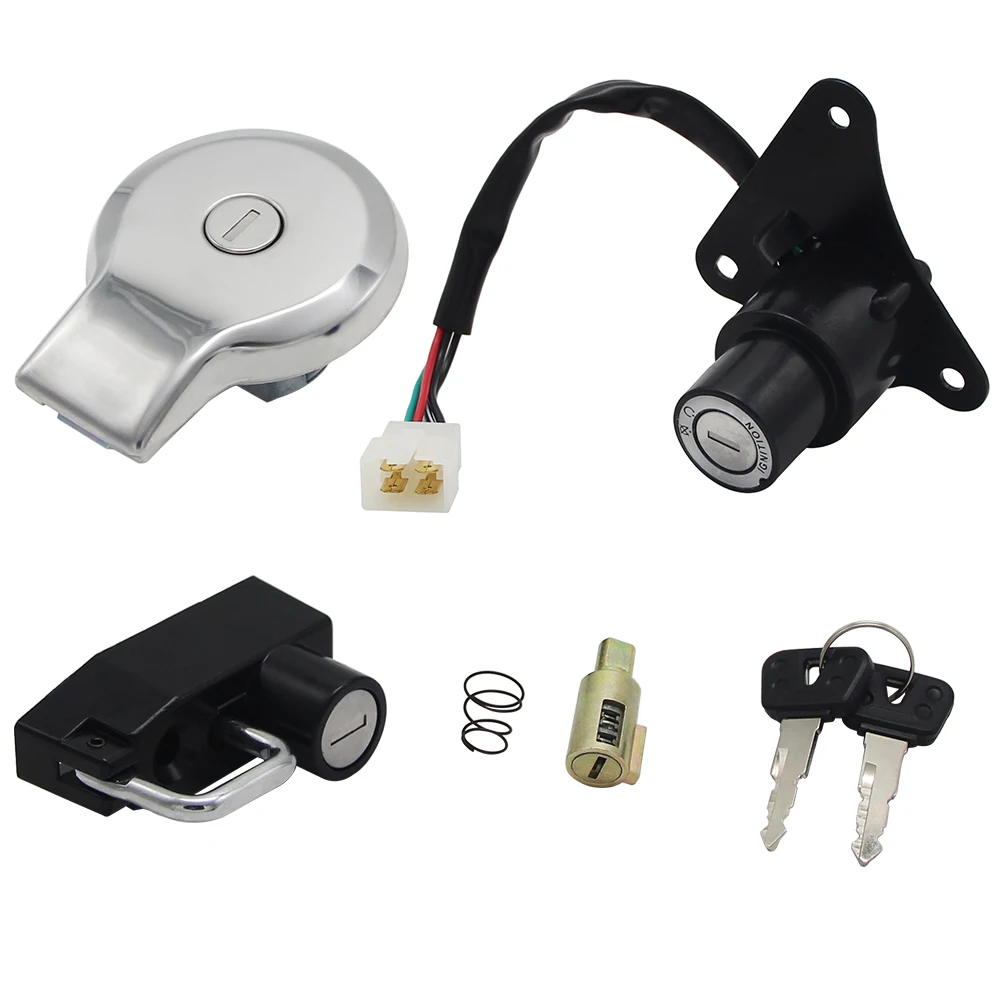 LPZ Motocyklowy korek wlewu zapłonu Zestaw blokady siedzenia do Yamaha VIRAGO 125 250 XV125 XV250 VIRAGO XV 125 250 Akcesoria — zdjęcie 2