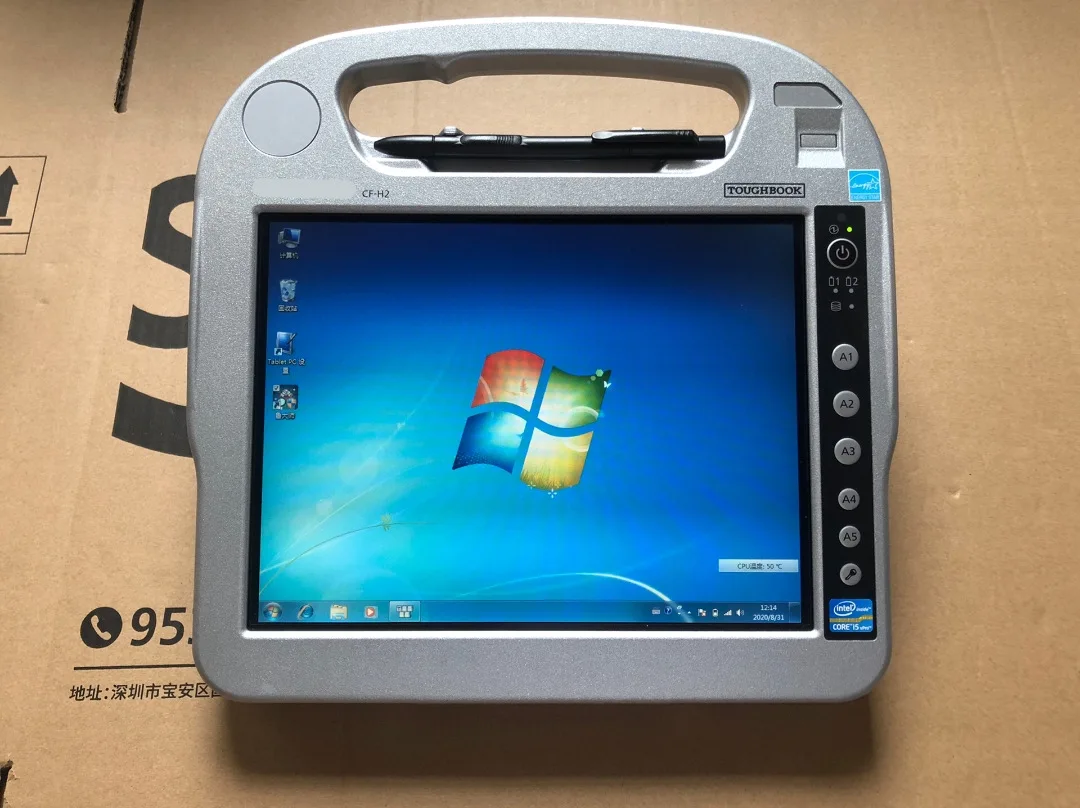 High Quality For Panasonic TOUGHBOOK CF-H2 CF H2 computer i5 CPU 8gb RAM SSD Laptop auto repair alldata mb star c4 c5 c6 tools