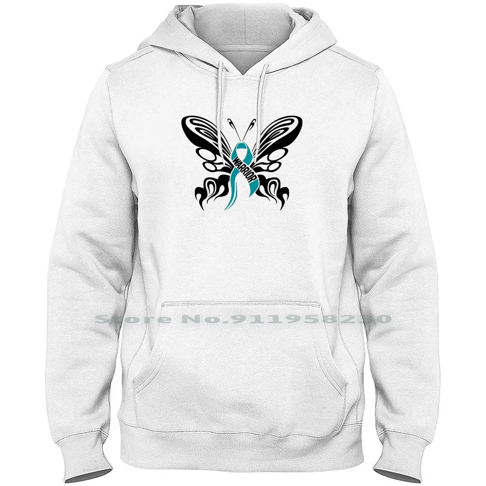 

Cervical Cancer Men Women Hoodie Pullover Sweater 6XL Big Size Cotton Butter Fly