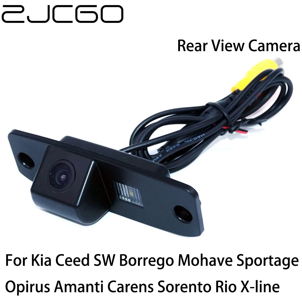 ZJCGO Car Rear View Reverse Back Up Parking Camera for Kia Ceed Borrego Mohave Sportage Opirus Amanti Carens Sorento Rio X-line