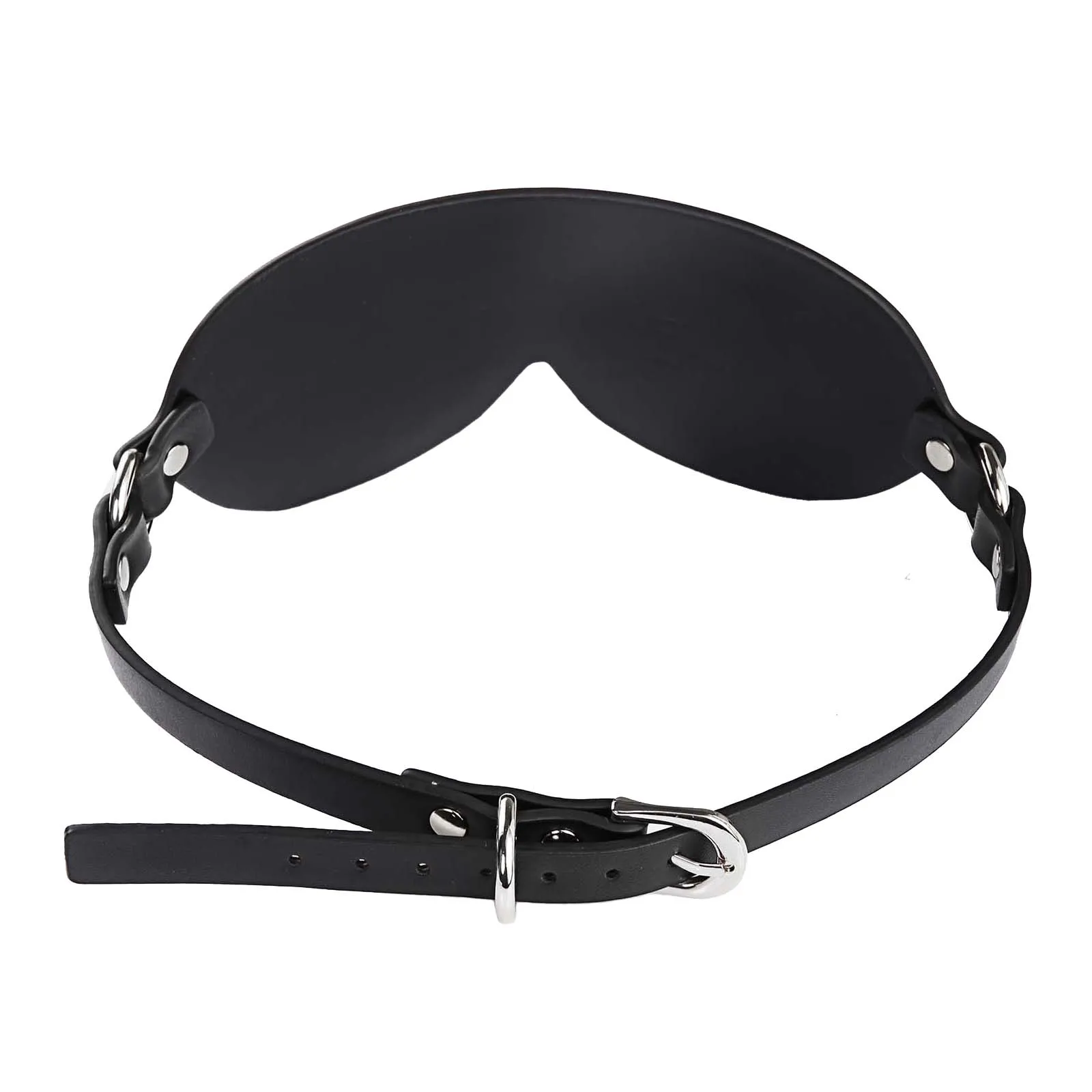 CLEVER-MENMODE Erotic Costumes PU Leather BDSM Bondage Sexy Eye Mask Blindfold Fetish Party Masquerade Eye Masks Porn Sex Adults