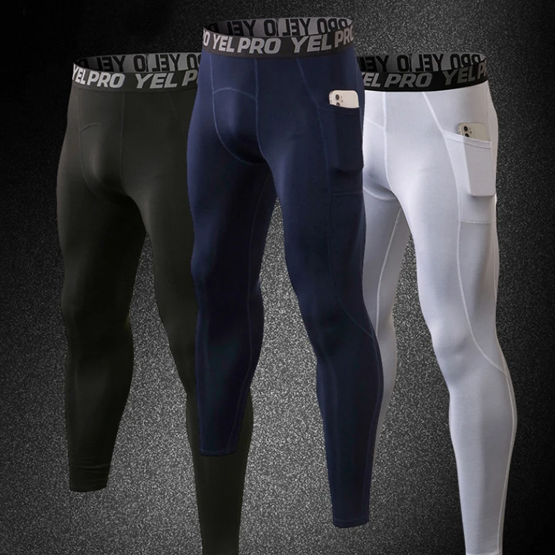 Sport Training Gym Pants Mens Compression Leggings Men Running Tights Fitness Exercise Trousers Men Sportswear Jogging Pants