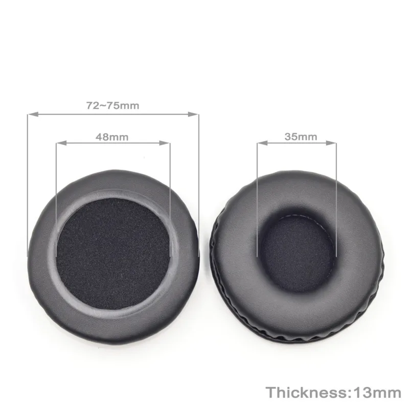 Almohadillas de alta calidad para auriculares Sony Mdr V2, V3, V4, V5, repuesto de espuma viscoelástica, orejeras de cuero suave, color negro, Eh #