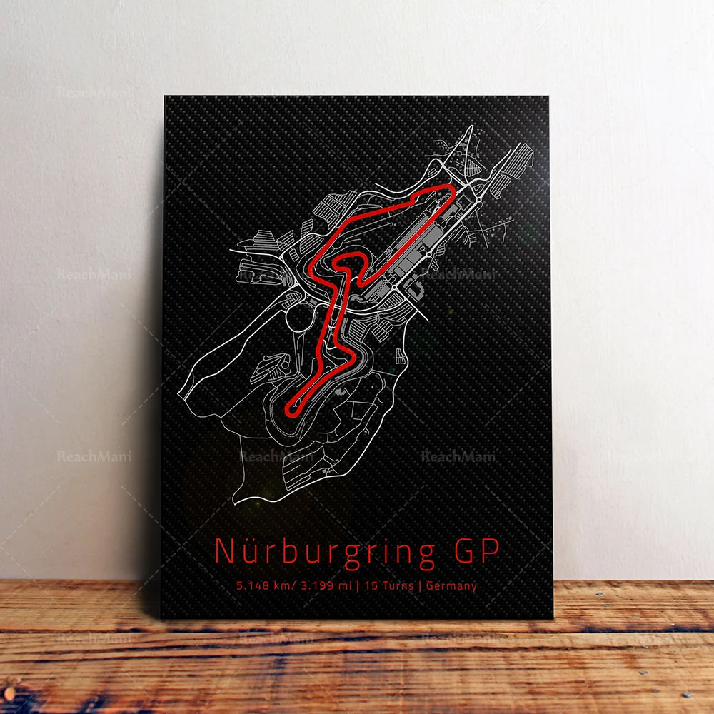 High-definition Nordic Circuit Poster | Hungary | Melbourne Albert Park Circuit Print Circuit-a special souvenir wall poster for