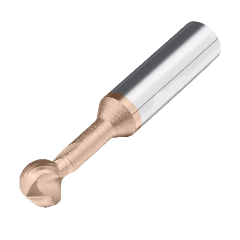 Fresa ad arco Testa a sfera Acciaio al tungsteno Rivestito Lecca-lecca Carburo solido CNC R2 R3 R4 R5 D4 D6 D8 D10 D12 50L 60L 2T Macchina