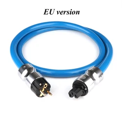 SPX-28 OCC Silver Plated EMC Shield AC Power Cord Silver Plated US Power Cord Cable HIFI EU version schuko power cable