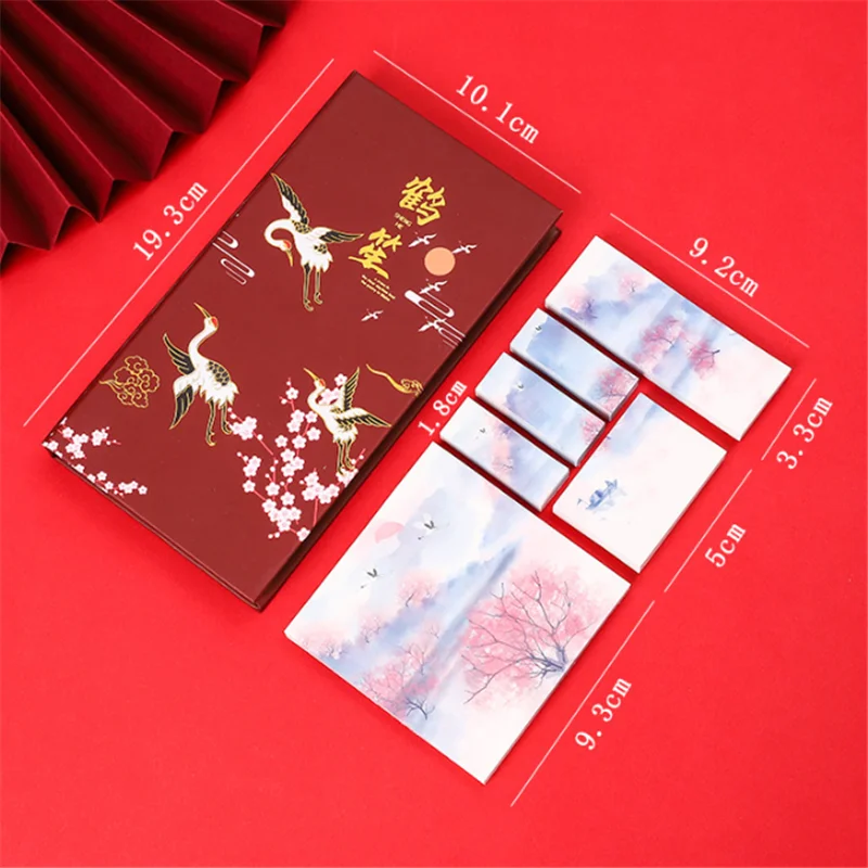 Estilo chinês Memo Pad Sticky Note, Papelaria Sticker, Index Planner Stickers, Blocos, Escritório e Material Escolar, 480Pcs por Conjunto