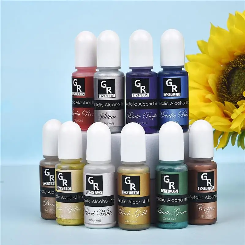 UV Resin Mold Pigment DIY Blooming Pigment for Resin Craft Epoxy Resin Diffusion Pigment Epoxy Resin Pigment alcohol ink Liquid