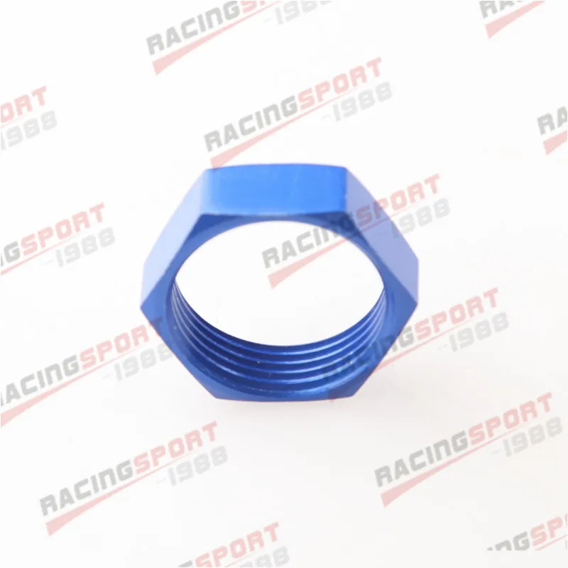 AN3 AN4 AN6 AN8 AN10 AN12 AN16 Aluminum AN Bulkhead Lock Nut Fitting Adapter