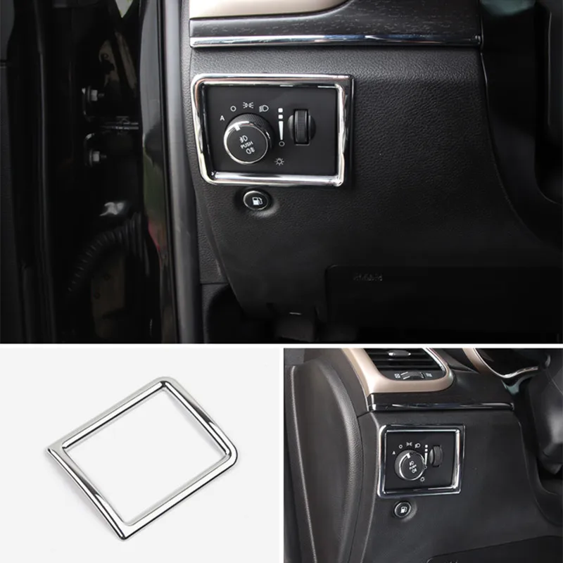 

For Jeep Grand Cherokee 2014 2015 2016 2017 ABS Mirror Car Headlamps Adjustment Switch Cover Trims Auto Styling Accessories