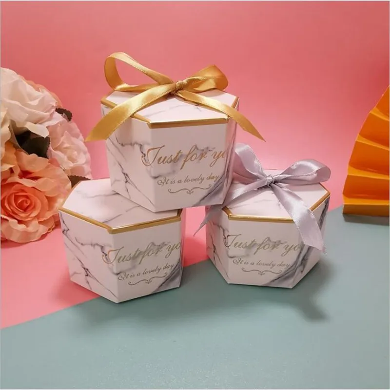 

Marble Pyramid Candy Box, Wedding Favor Gift Decoration, Event Party Supplies, Baby Shower Chocolate Gift Packaging Box