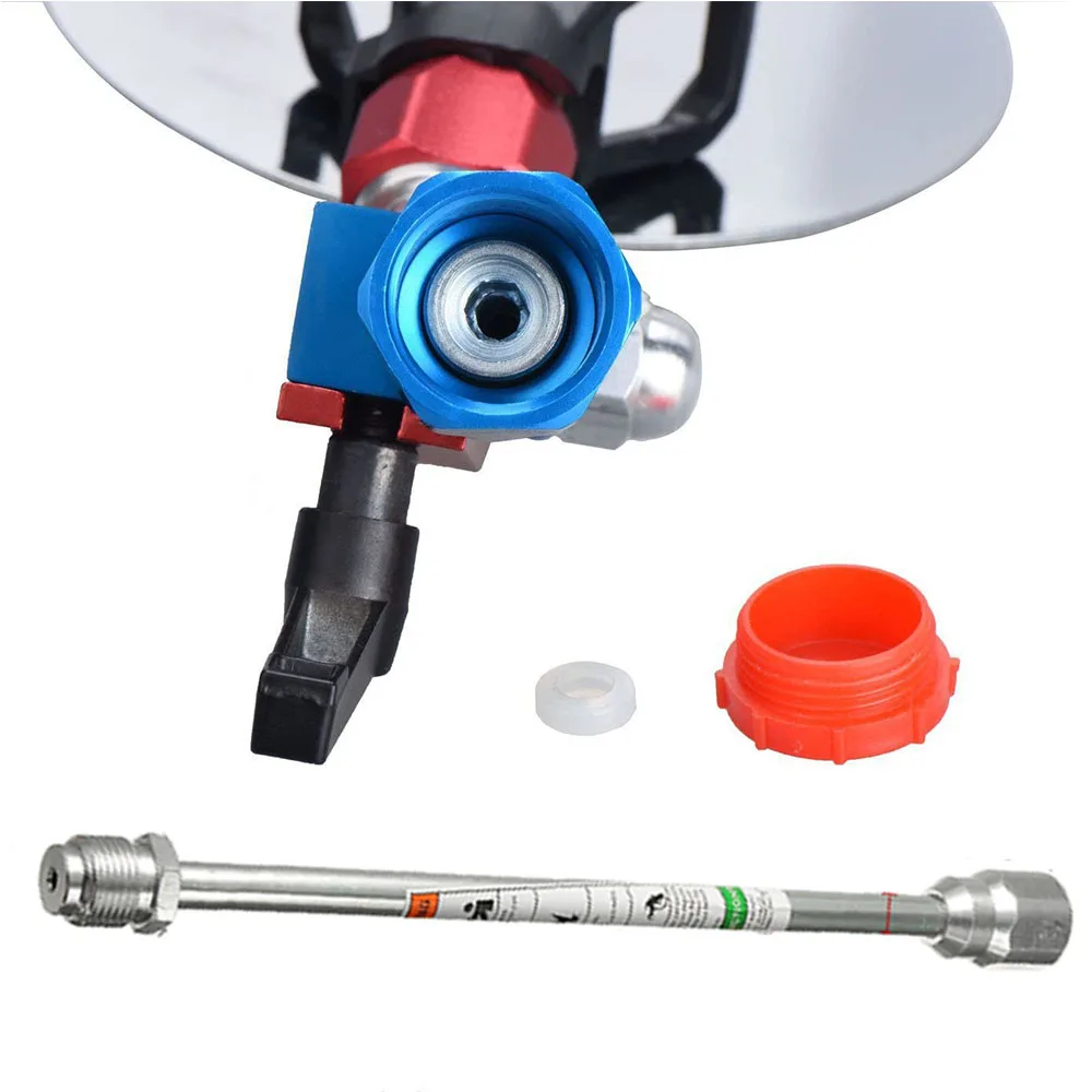 CHARHS-Herramienta de guía de pulverización para Todos los pulverizadores de pintura sin aire de 7/8 ", con punta de 517, pulverizador de poste de extensión de 11,81 pulgadas, herramientas de accesorios 538900