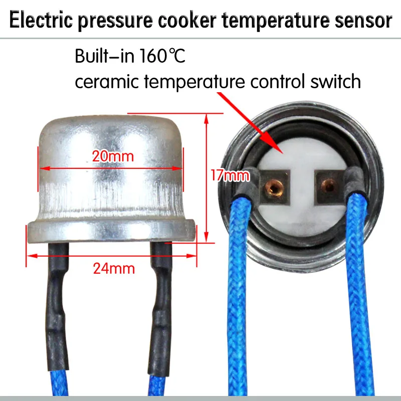 1pc  Electric Pressure Cooker Thermostat Sensor Thermostat Temperature Control Probe Rice Cooker Temperature Control Magnetic