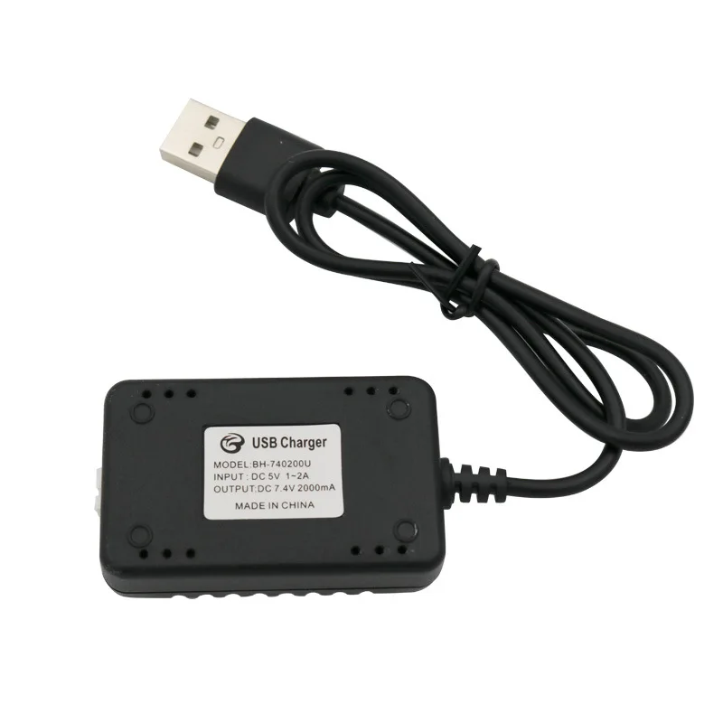 7.4V 2000Mah 5cm XH-3P Quick USB Charger for Wltoys 144001 124019 124018  XK K130 12428 12401 12402 K989 K969 RC Car parts