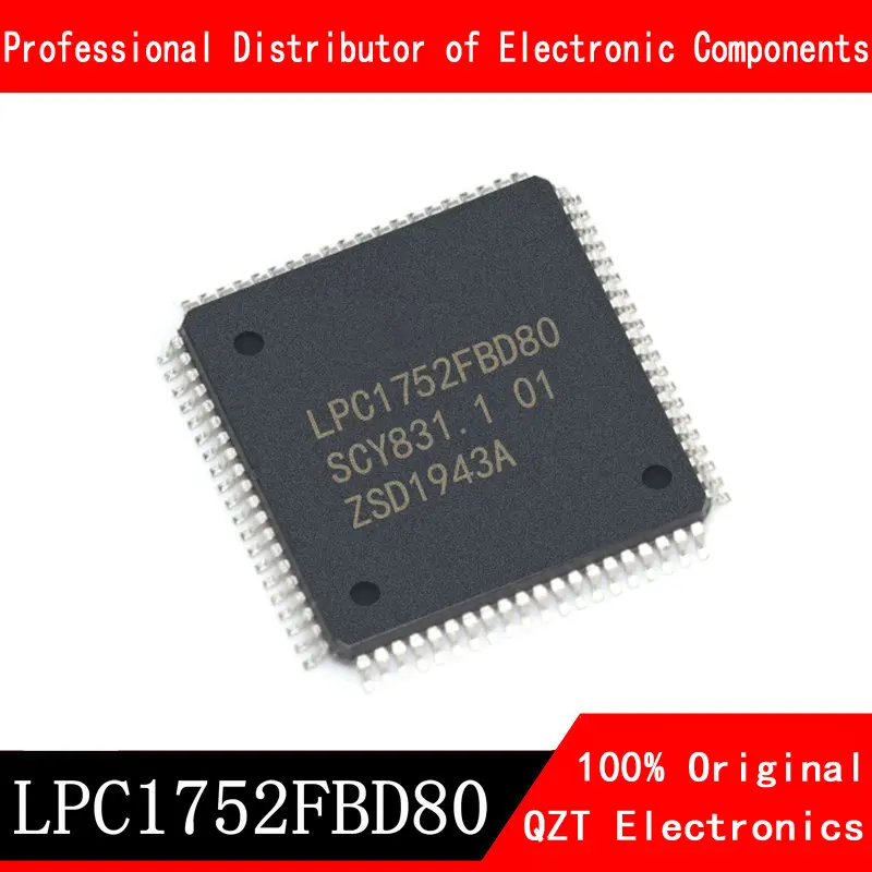 

5pcs/lot new original LPC1752FBD80 LPC1752 LQFP80 microcontroller MCU In Stock