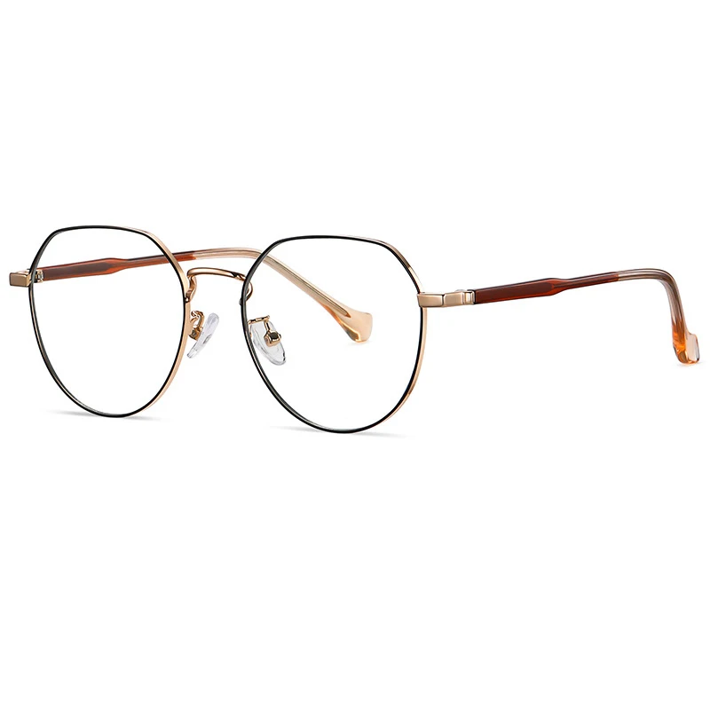 Blue Light Blocking Glasses Frame Optical New Hot Full Rim Alloy Women and Men Fashion Round Oval Prescription Eyeglasses