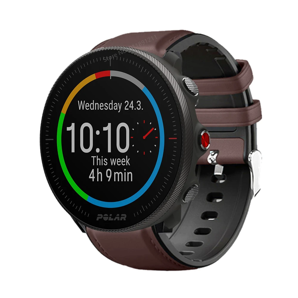 22mm Leder Silikon armband für Polar Vantage m m2 v3/Körnung x Pro Titan Sport Uhren armband Armband für Samsung Galaxy Uhr 3 45mm – Detail 2