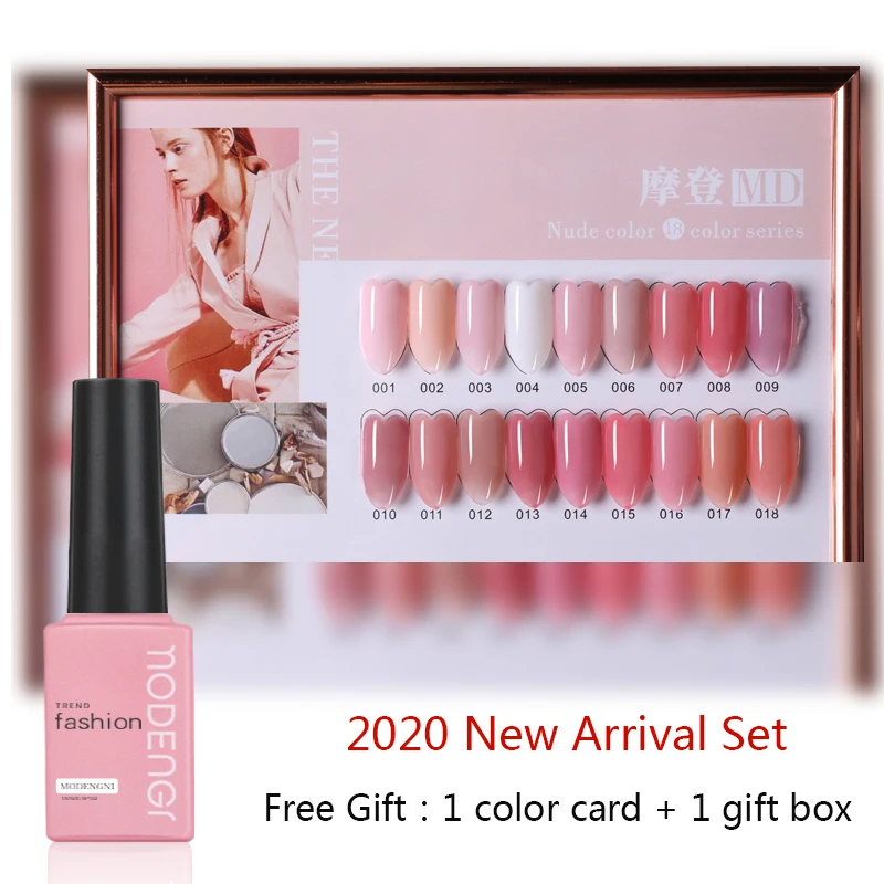 Gel Polish Set Alle Für Maniküre Semi Permanent Vernis Top Mantel UV LED Gel Lack Tränken Weg Von Nagel Kunst Gel nagellack 18 Farben