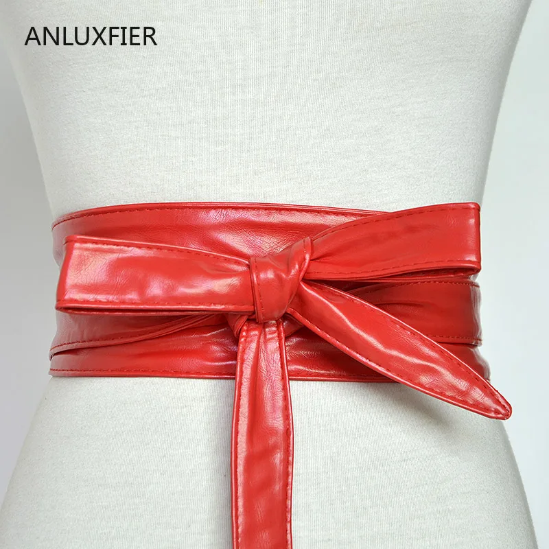 

H9853 Wide Simple Belt Women Pure Solid High Quality Fashion Leather Waist Seal Female Elegant Top Grade Casual Girl Cummerbunds