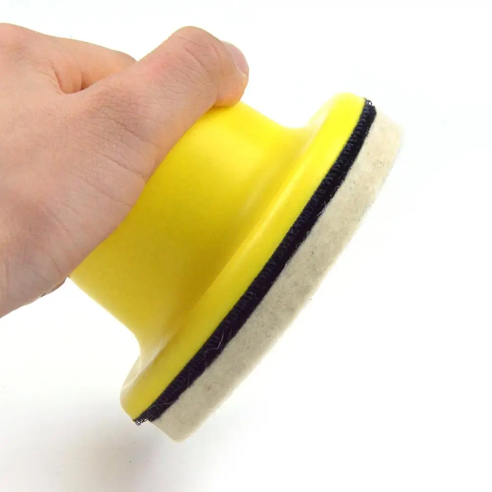 POLIWELL-Bloque de lijado a mano de espuma PU de 4/3/2 pulgadas, disco de lijado de papel de lija de gancho y bucle, almohadilla de lijado Manual, herramientas de pulido Manual