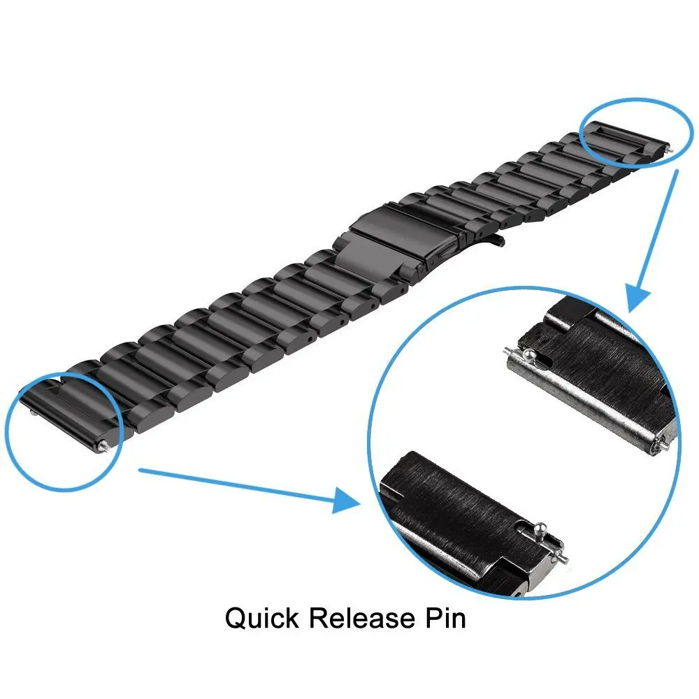 Stainless Steel Strap For LEMFO LEM10 LEM12 I29 Smart Watch Band Metal Quick Release Bracelet Belt For Lemfo I15 ECG K22 Correa