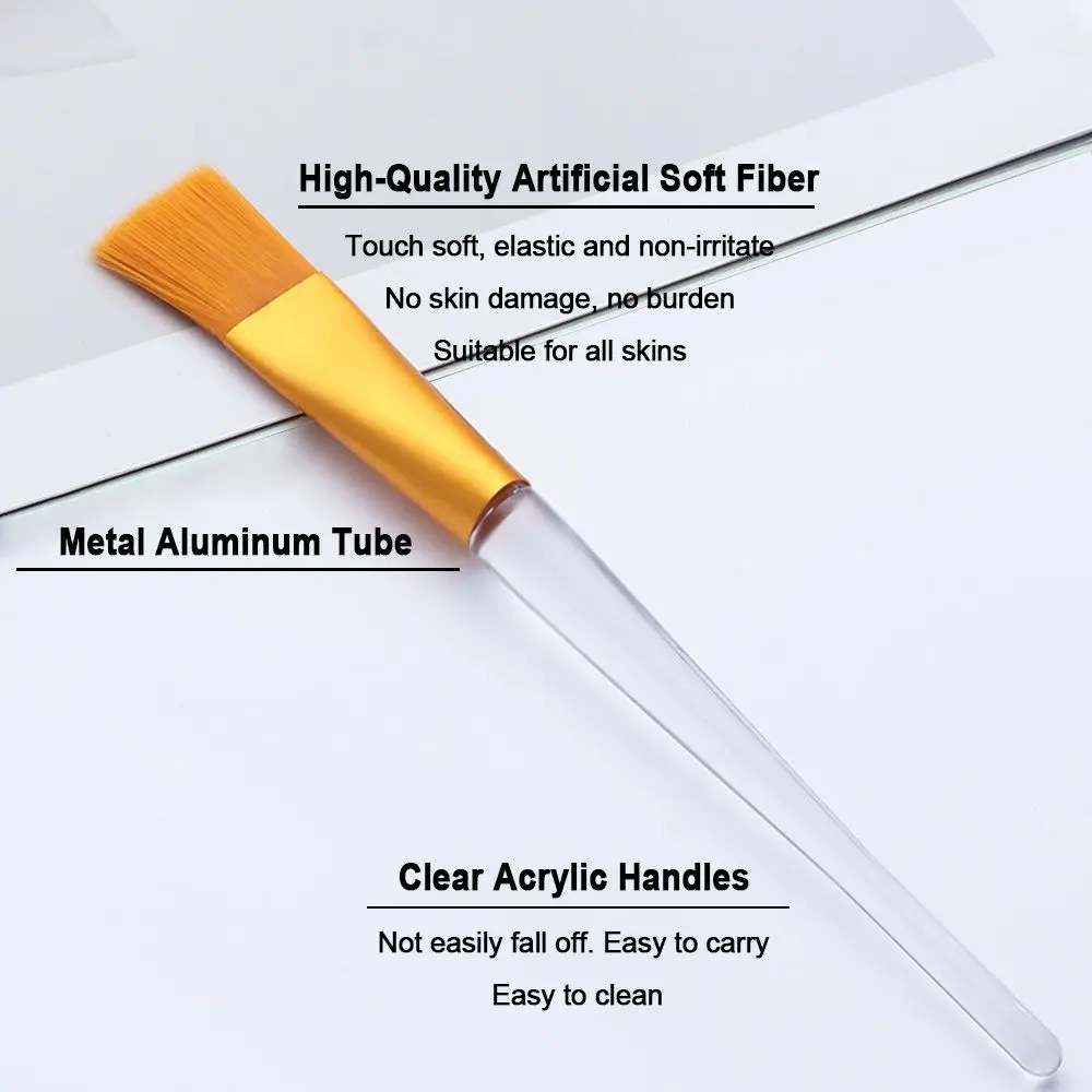 Pinceaux de maquillage pour Lotion pour le corps douce, pour appliquer un masque de sommeil, brosse pour masque Facial, bricolage, masque en argile, ventilateur, outils applicateurs de masque Facial
